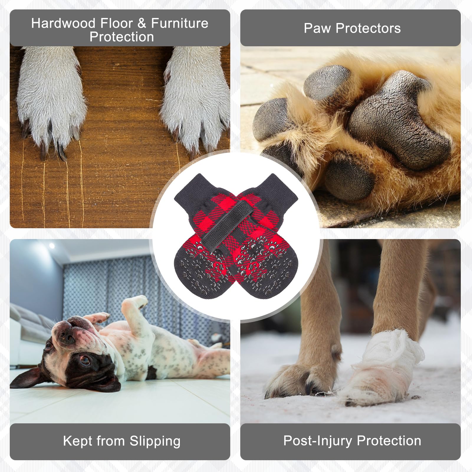 BEAUTYZOO dog socks soft-breathable-fabric feels gentle on skin and prevents chafing.