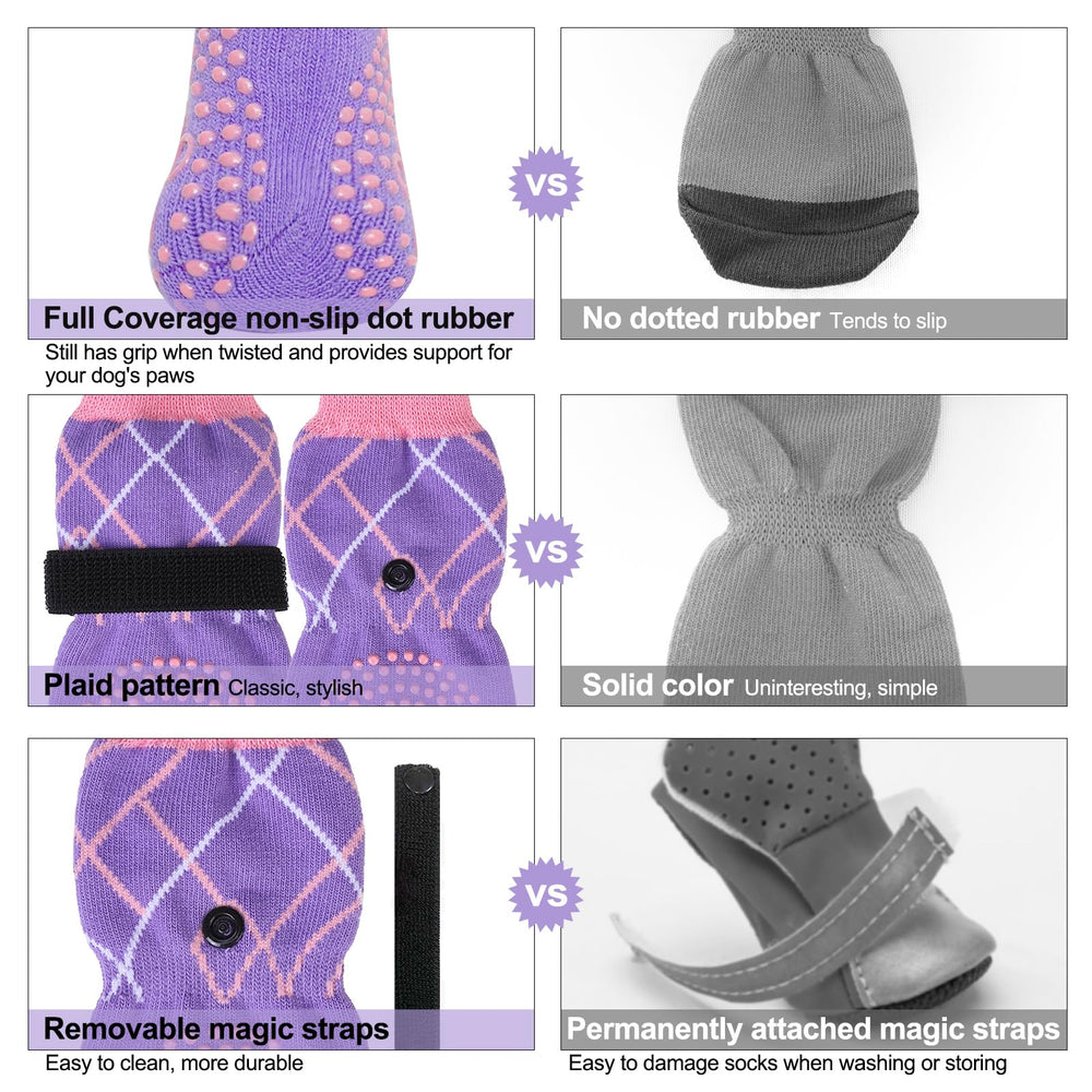 BEAUTYZOO dog socks machine-washable durability preserves shape and color.