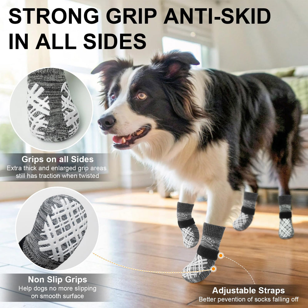 BEAUTYZOO dog socks keep paws warm in winter