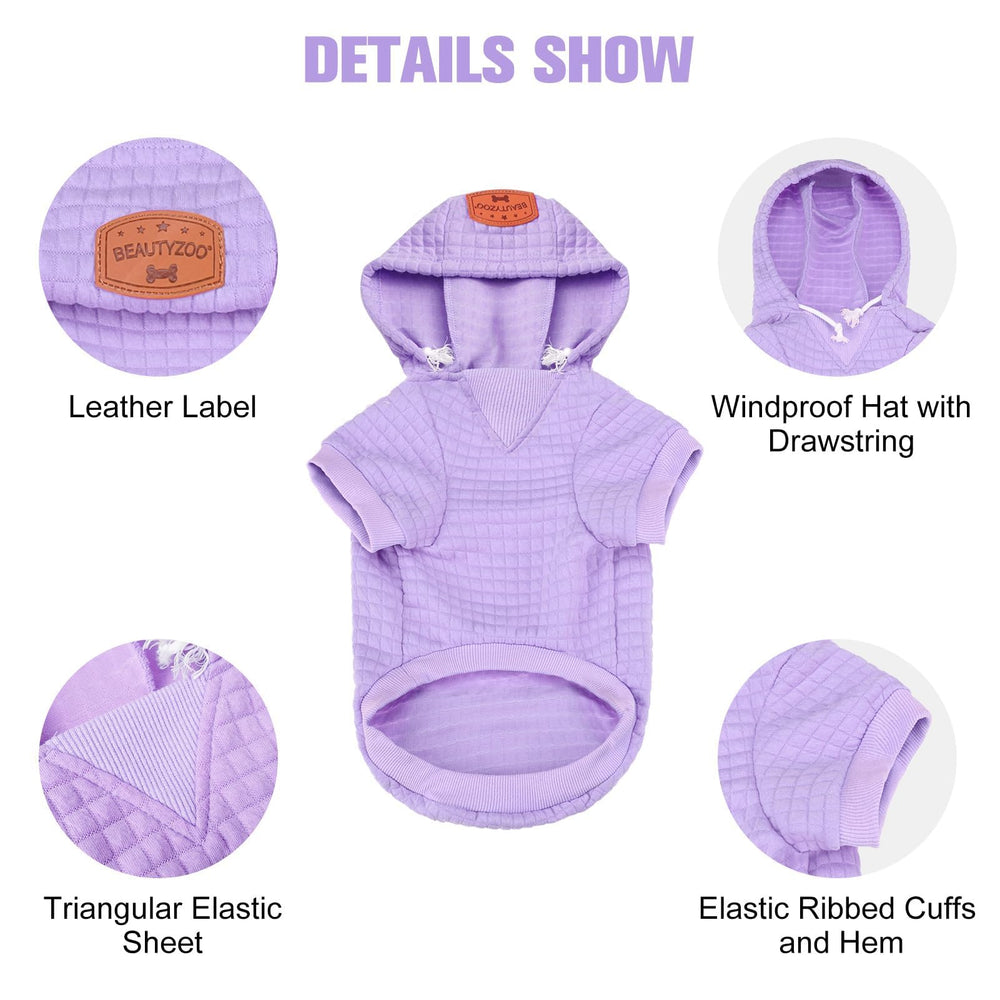 BEAUTYZOO three piece hood with drawstrings for secure cozy wear.