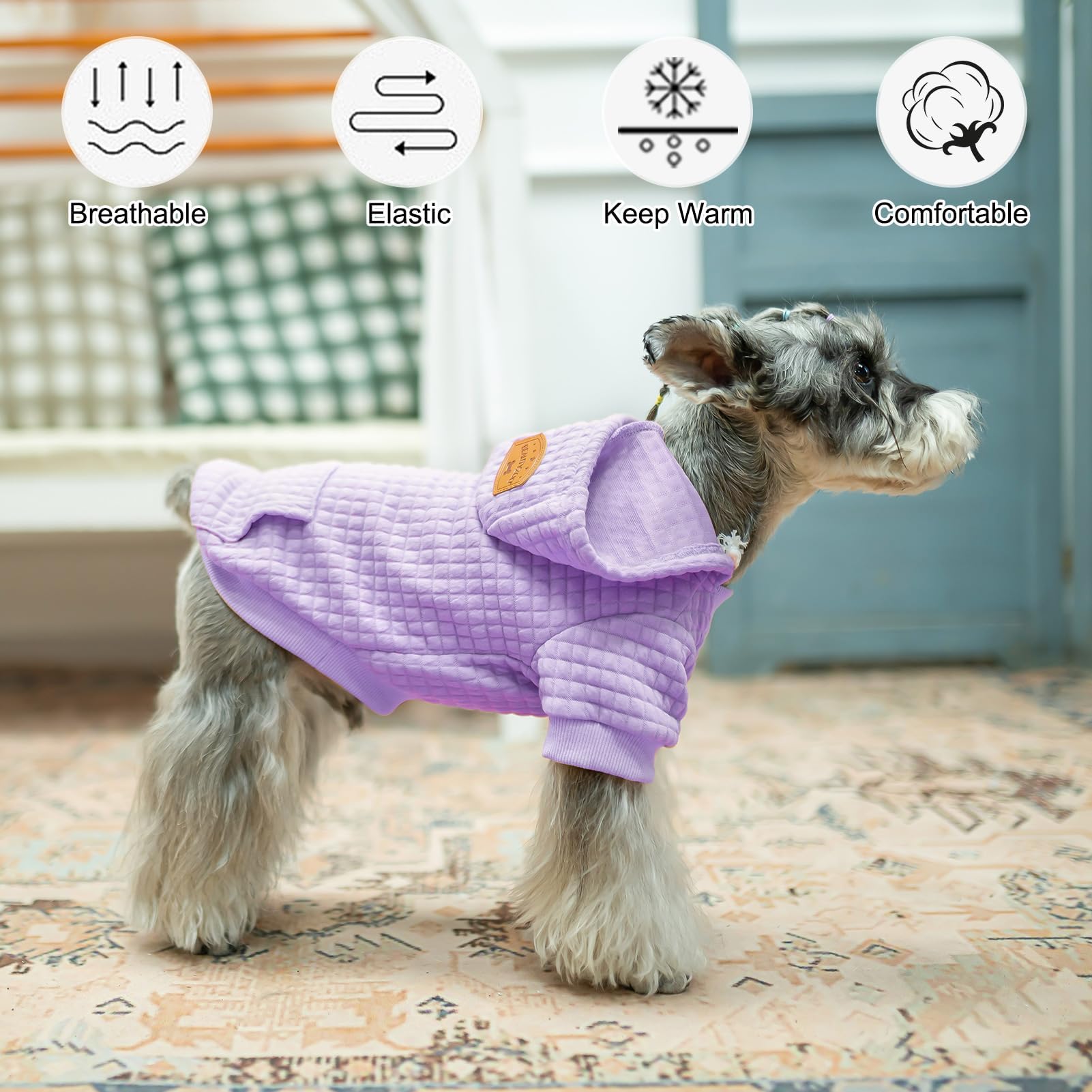 BEAUTYZOO dog sweater is machine washable for easy cleaning.