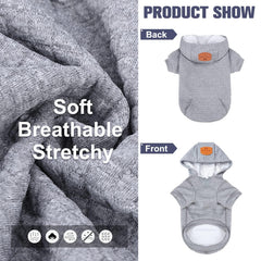 BEAUTYZOO XXXL leash-hole dog sweater for secure leash attachment during daily outings.