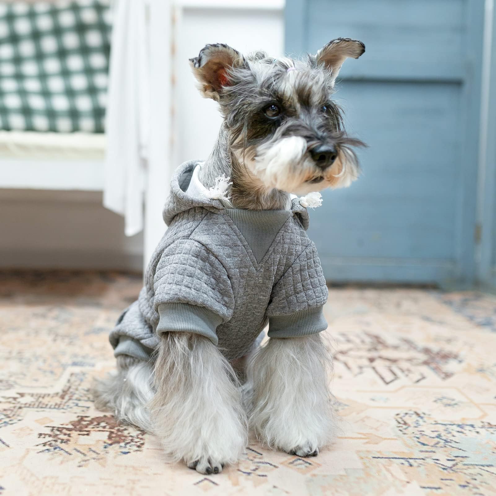 BEAUTYZOO XXXL waffle-knit fabric dog sweater provides warm, breathable comfort in winter.