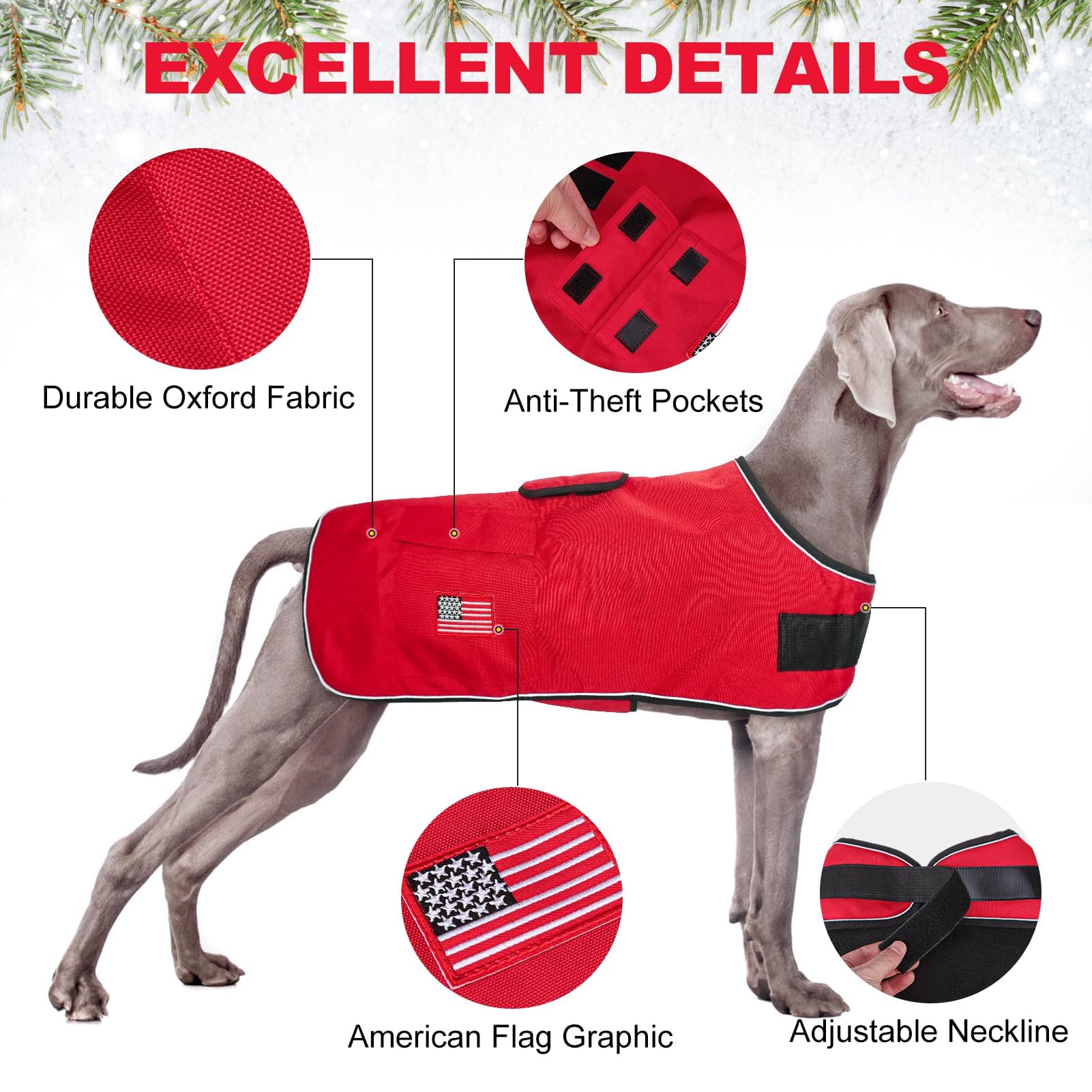 BEAUTYZOO Oxford fabric closeup shows durable windproof and water-resistant details