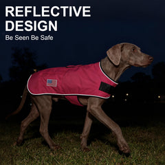 Beautyzoo dog winter coat rose pink XXL side view showing soft lining.