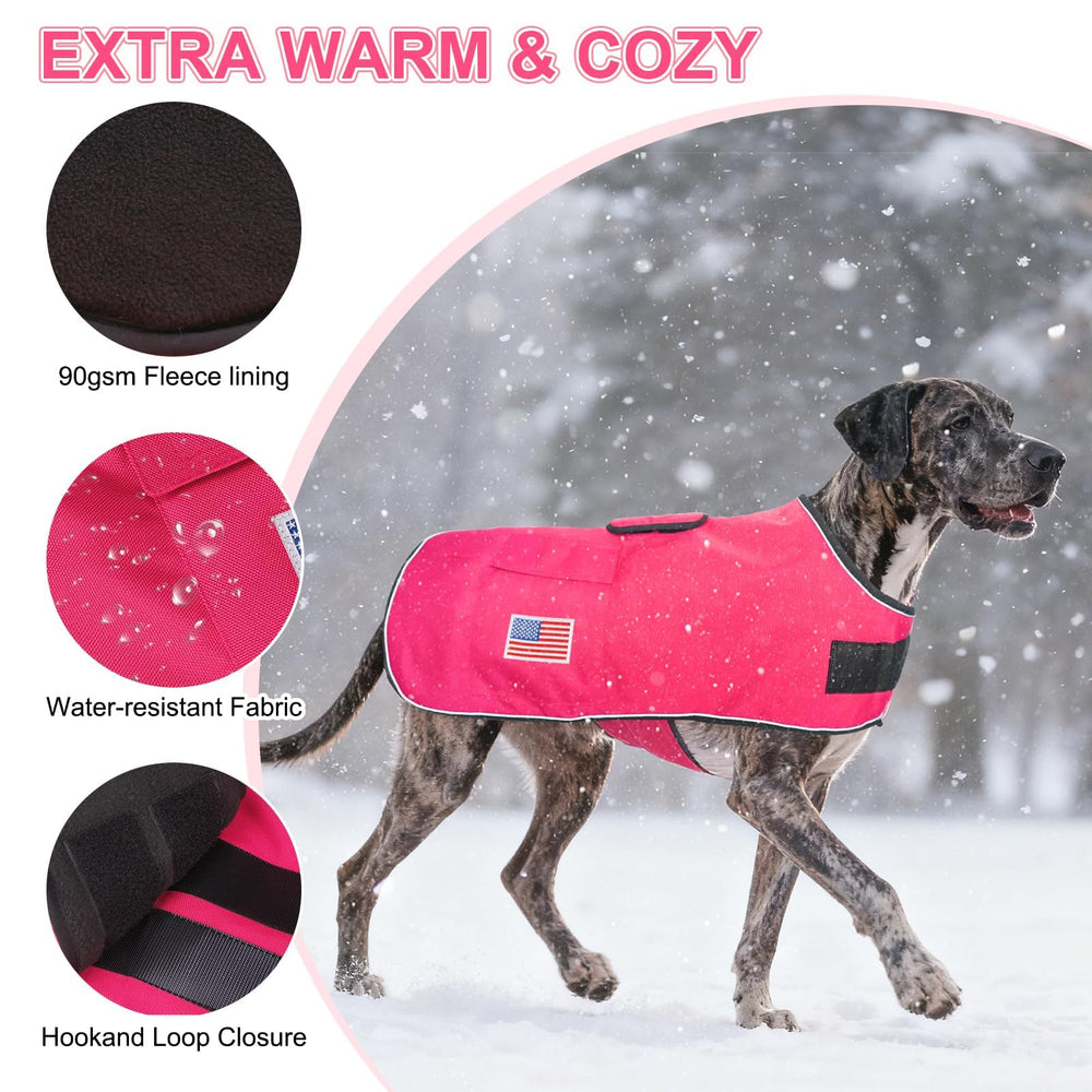 Beautyzoo dog winter coat XX-Large chest 38-50 for comfortable chest coverage.
