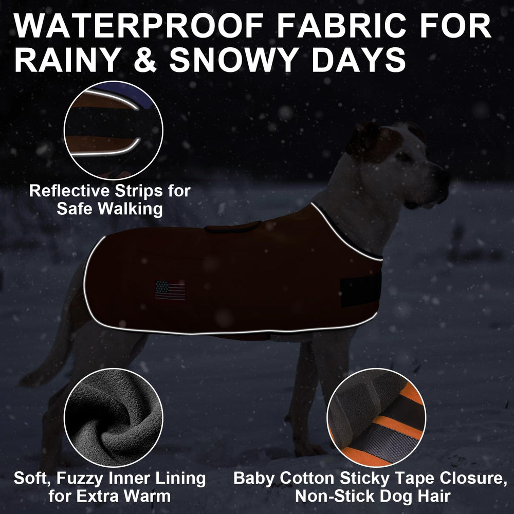 BEAUTYZOO dog winter coat XXL neck view shows easy on off design