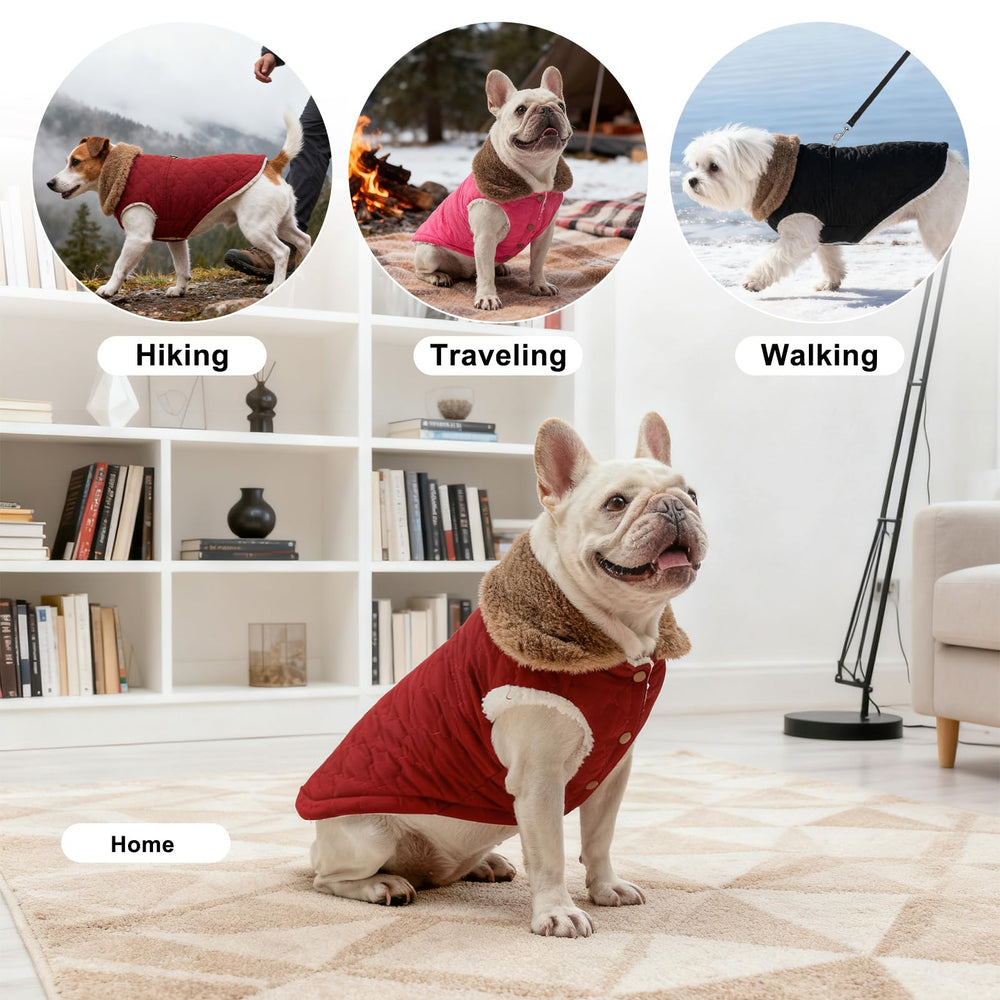 BEAUTYZOO extended plush collar shows wind protection and stylish warmth during winter outings.