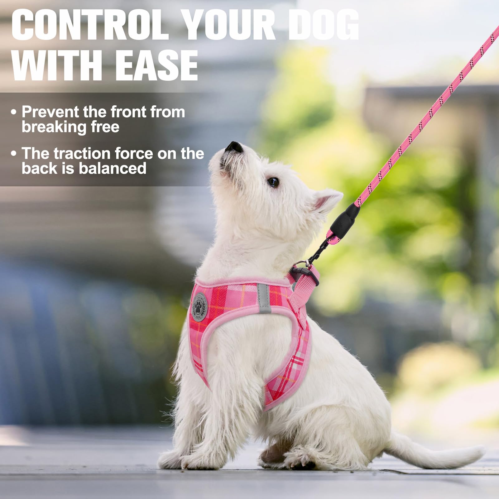 BEAUTYZOO harness reflective strips night walk, boosts visibility for safer evening outings.