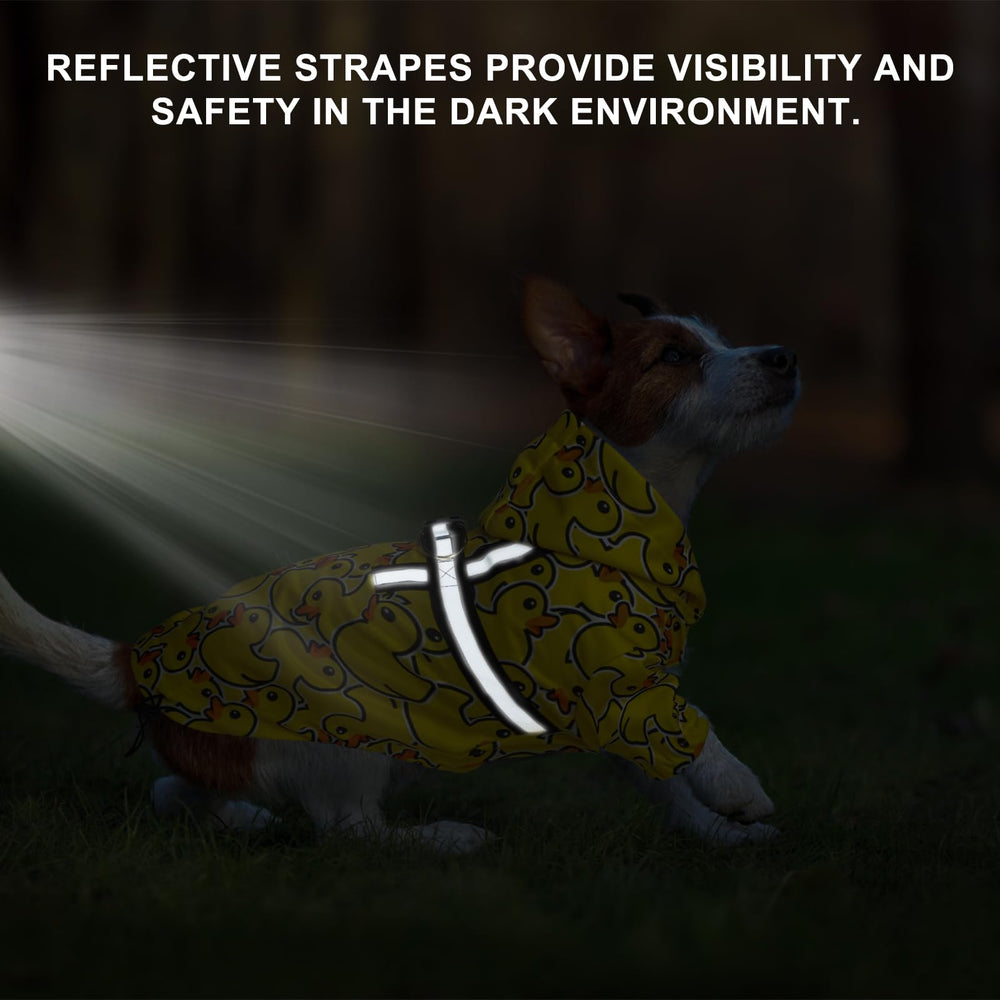 BEAUTYZOO hooded raincoat shows full coverage and comfort during chilly walks.