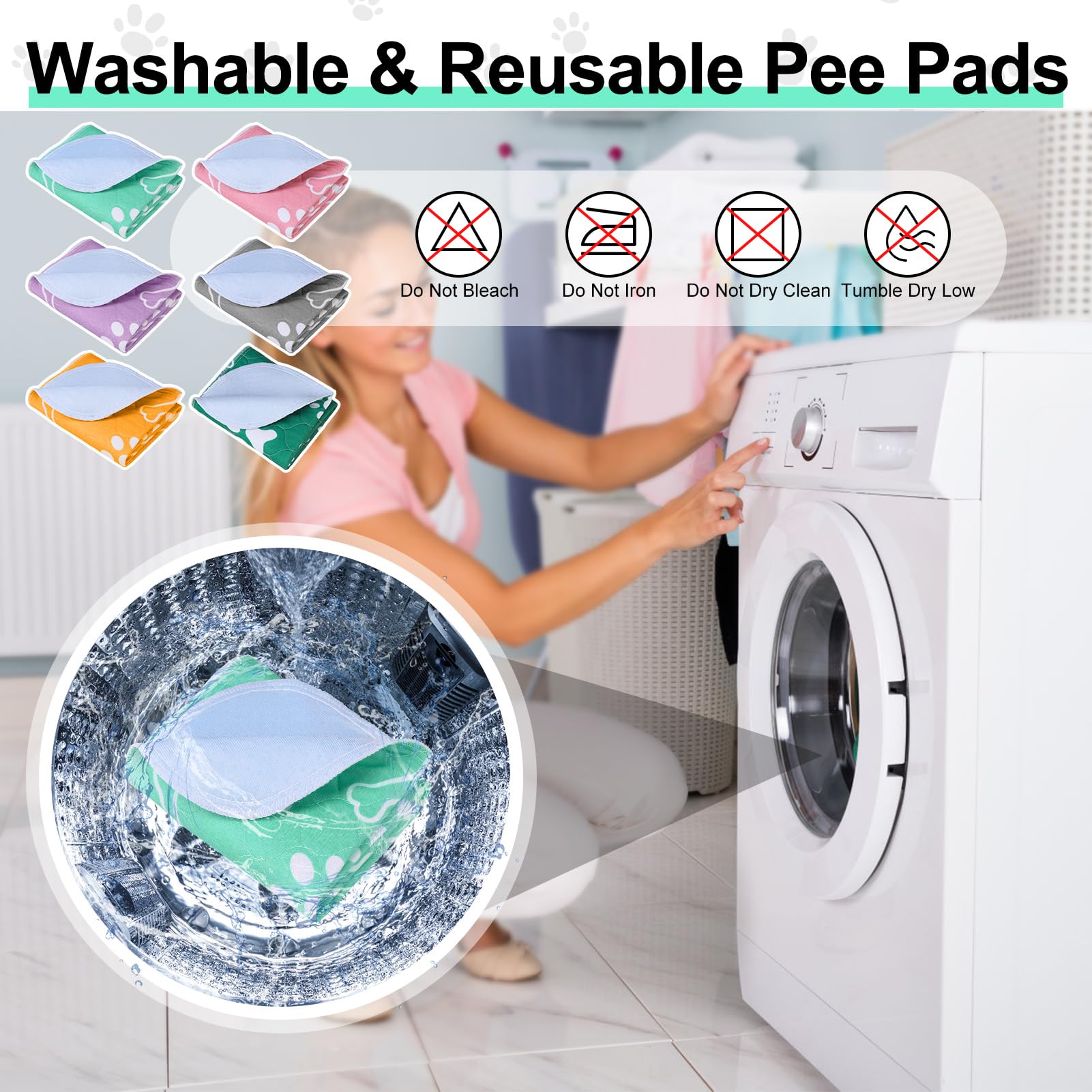 Beautyzoo machine-wash-dry demo demonstrates easy care for busy homes.