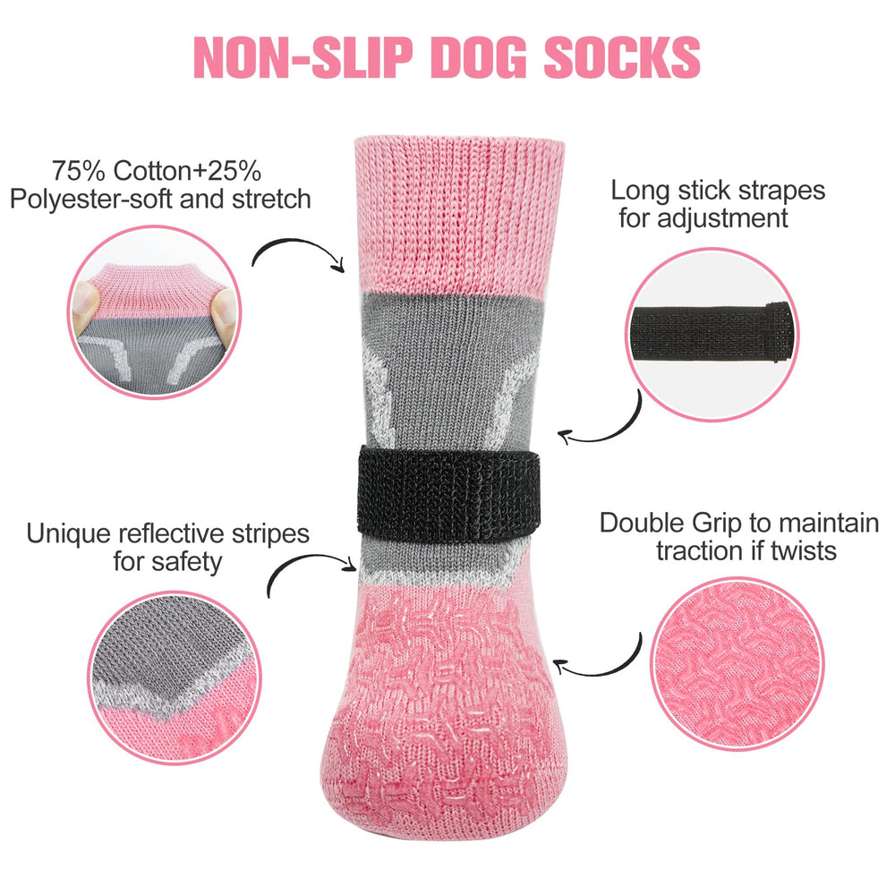 BEAUTYZOO medias perros reflectantes noche para paseos nocturnos