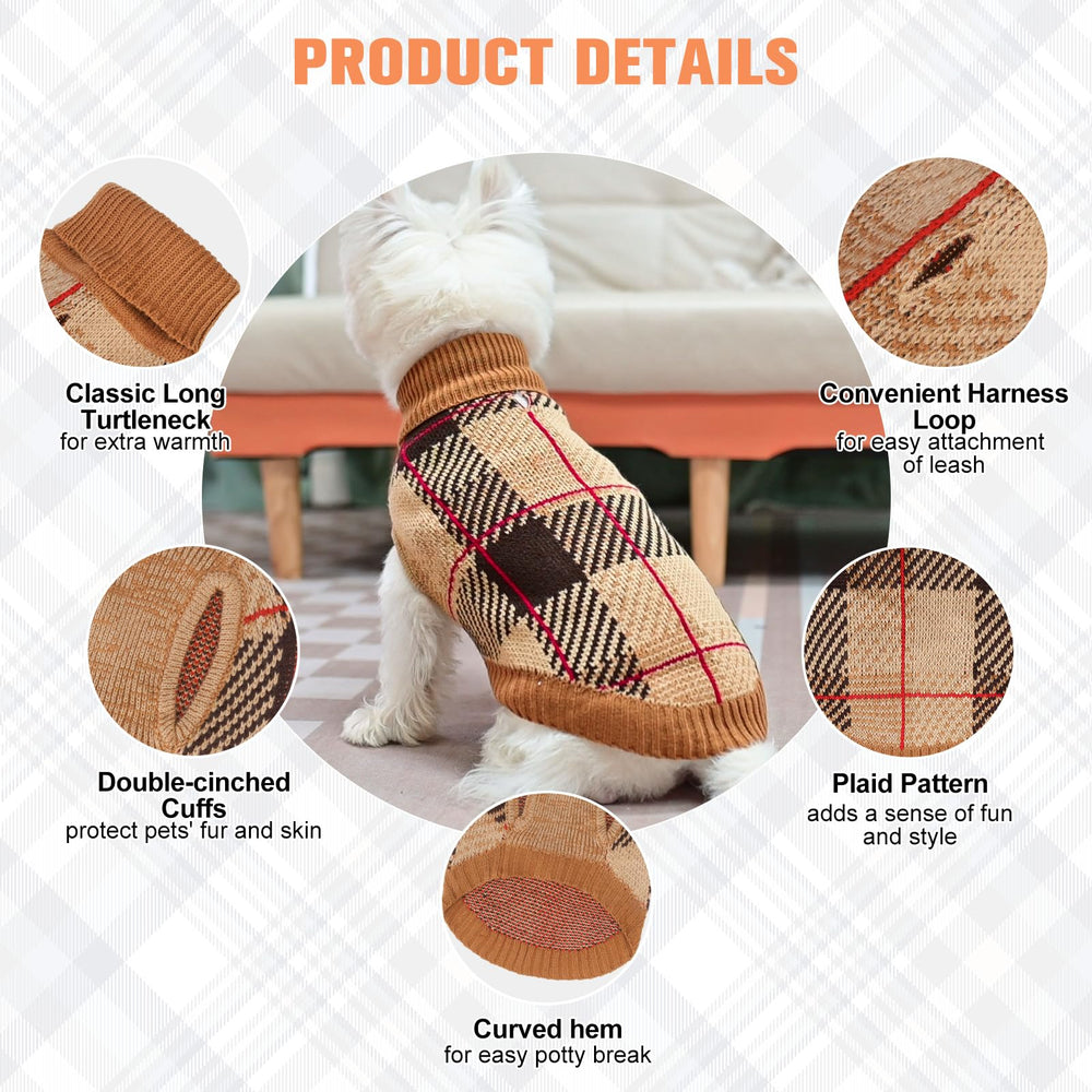 Beautyzoo multi-colored plaid knit pattern adds vibrant style and visibility.