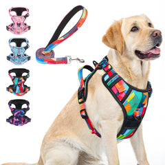 BEAUTYZOO no-pull-dog-harness large back clip for safe daily walks.