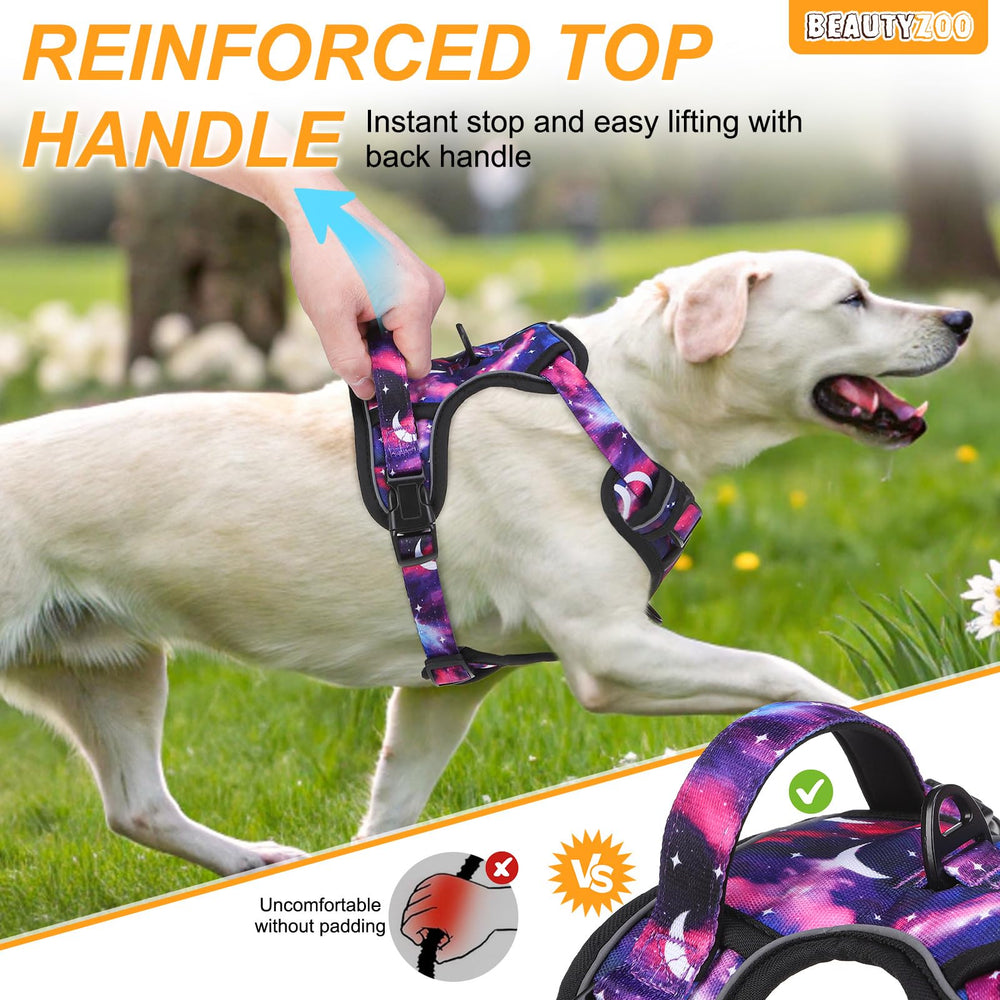 BEAUTYZOO No-Pull chest clip closeup emphasizes pull prevention during training sessions.