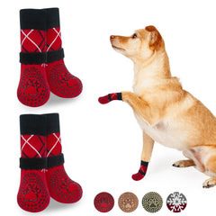 BEAUTYZOO non-slip dog socks with anti-slip bottom help pets stay steady on hardwood floors