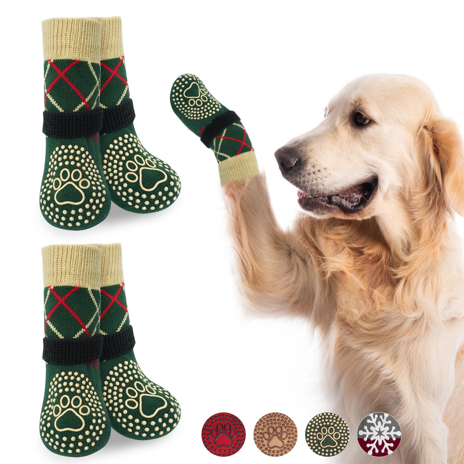 BEAUTYZOO non-slip socks with gripper-dots offer secure traction on hardwood floors for confident indoor play.