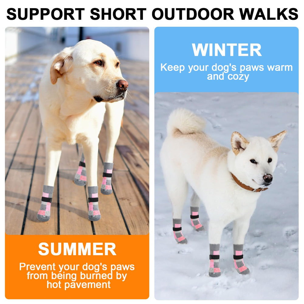 BEAUTYZOO sizing guide to help choose the right dog sock fit.