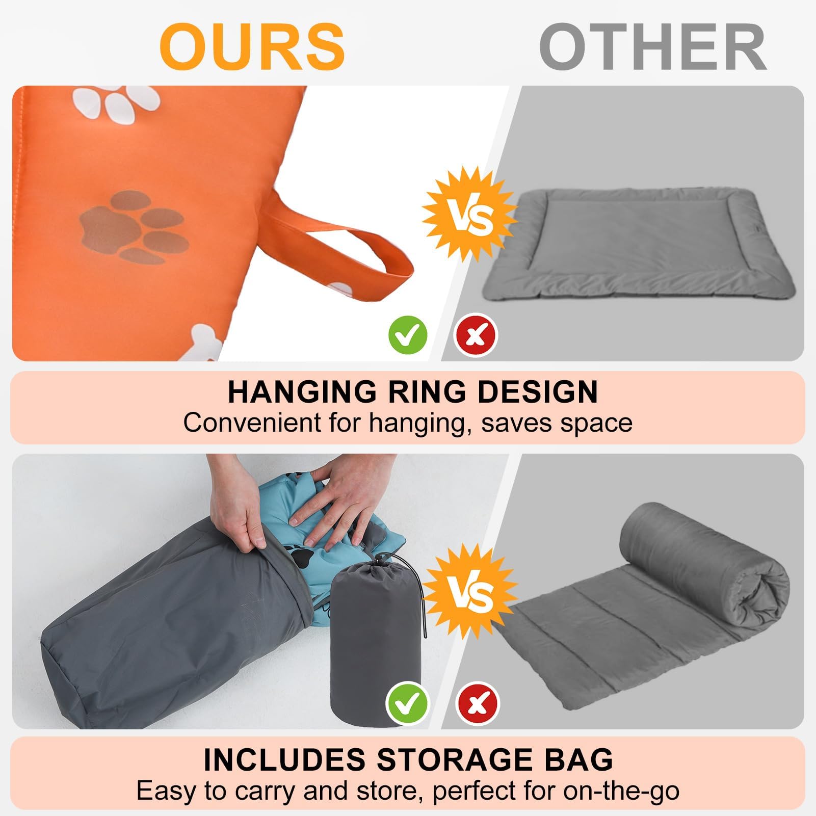 BEAUTYZOO outdoor dog bed suitable as kennel liner or car seat protector.