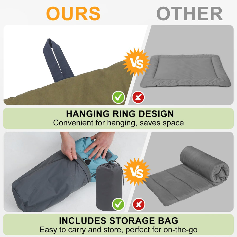 BEAUTYZOO outdoor dog bed ultra-portable for travel and camping setups.