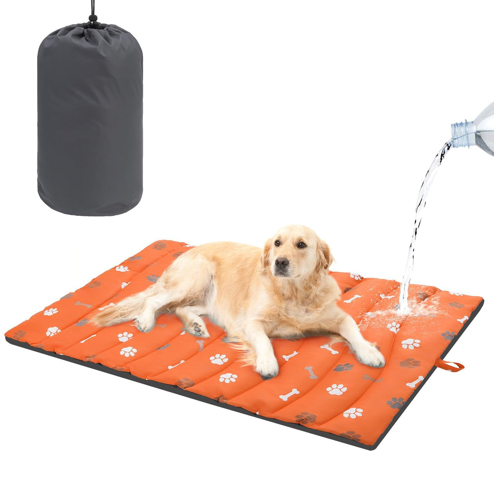 BEAUTYZOO outdoor dog bed with waterproof coating for easy cleanup after outdoor adventures.