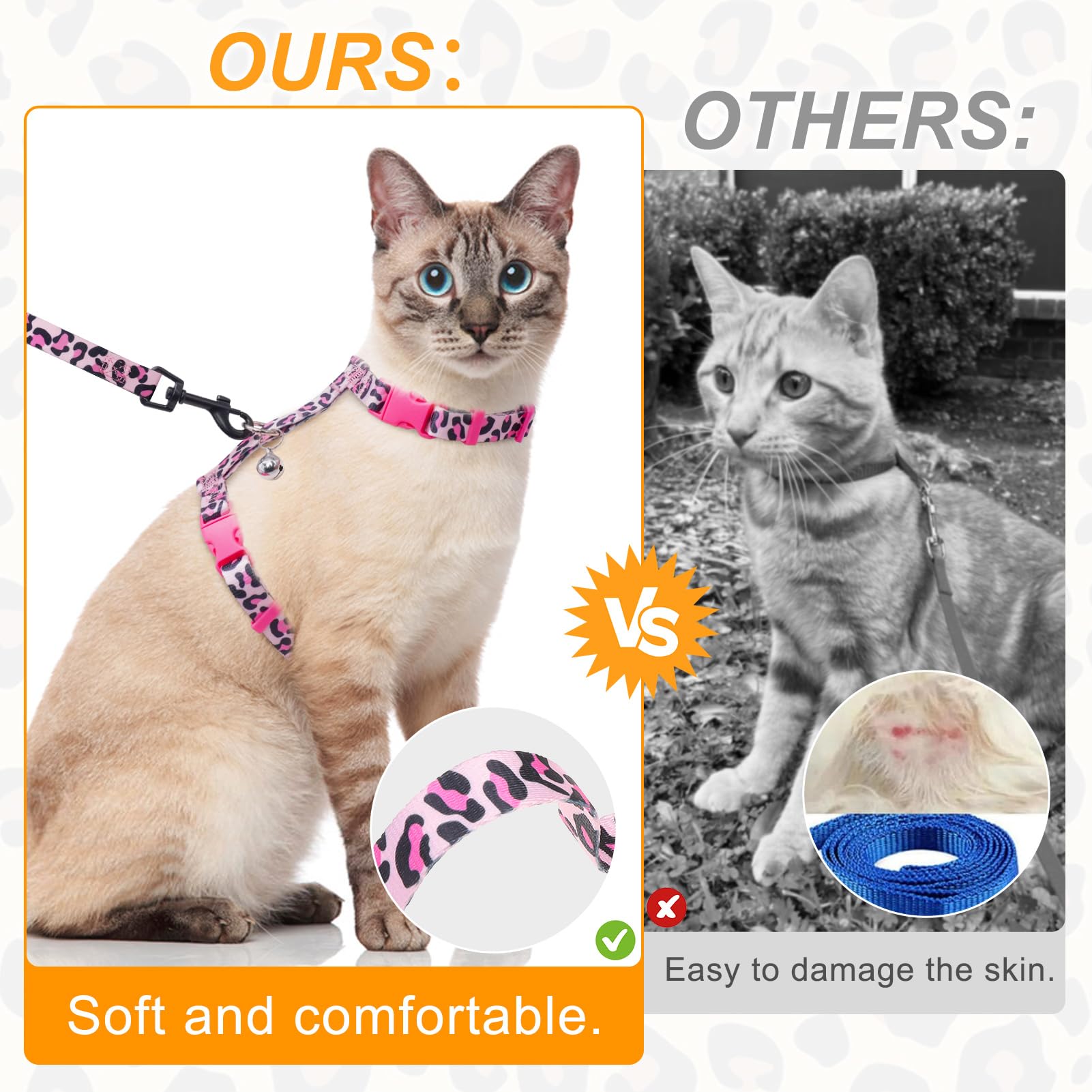 BEAUTYZOO outdoor-walk setup pairs with secure D-ring for ID tagging.