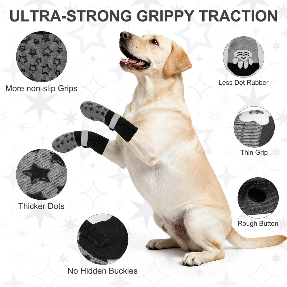 BEAUTYZOO paw protection socks on pavement shielding paws from heat and cold