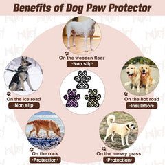 BeautyZoo paw protector application step demonstrates easy self-adhesive pads for quick use