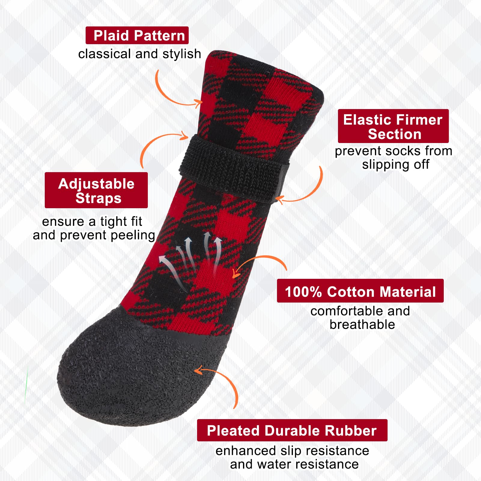BEAUTYZOO paw protectors with soft knit upper for comfort