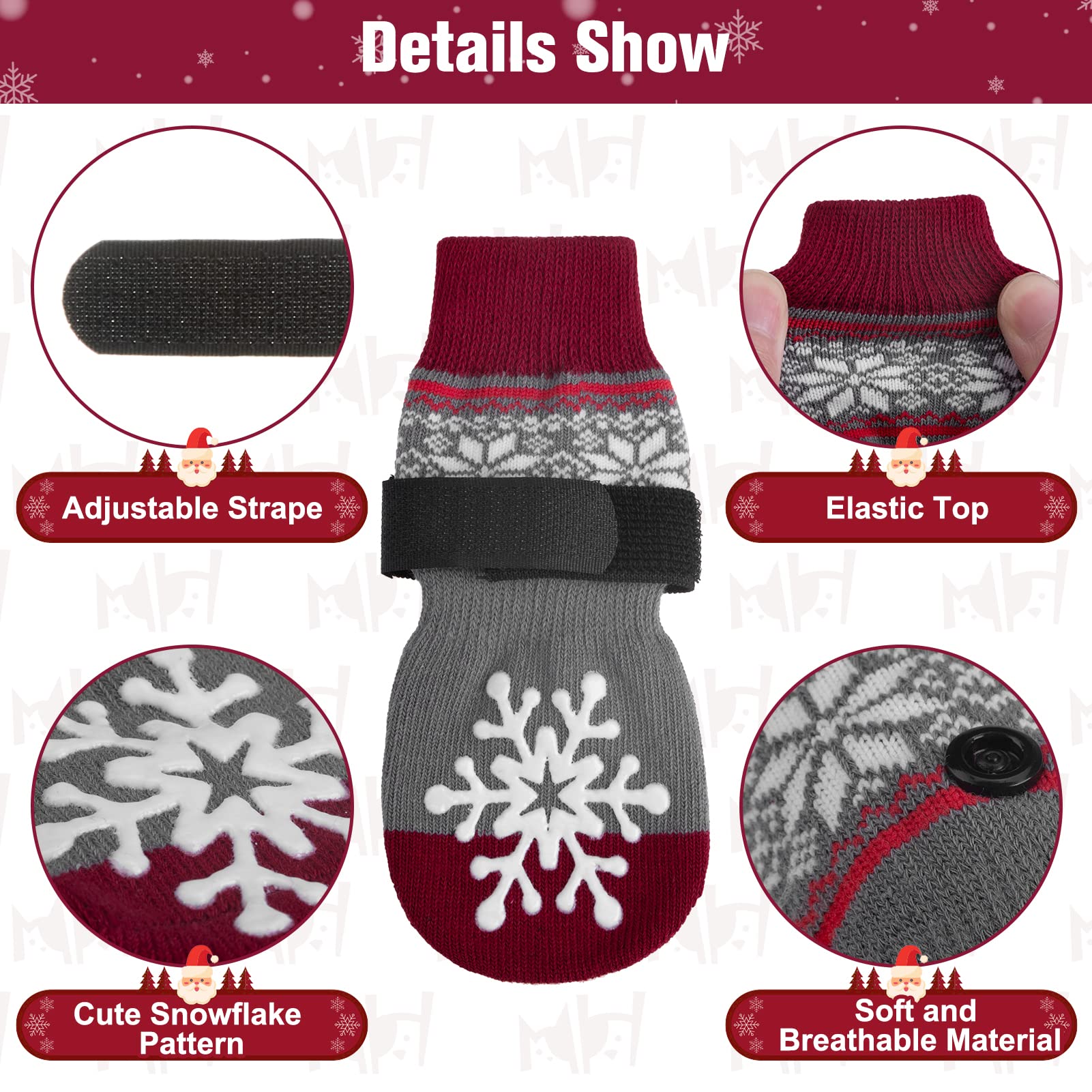 BEAUTYZOO paw socks with adjustable strap demonstrate secure fit during active play.