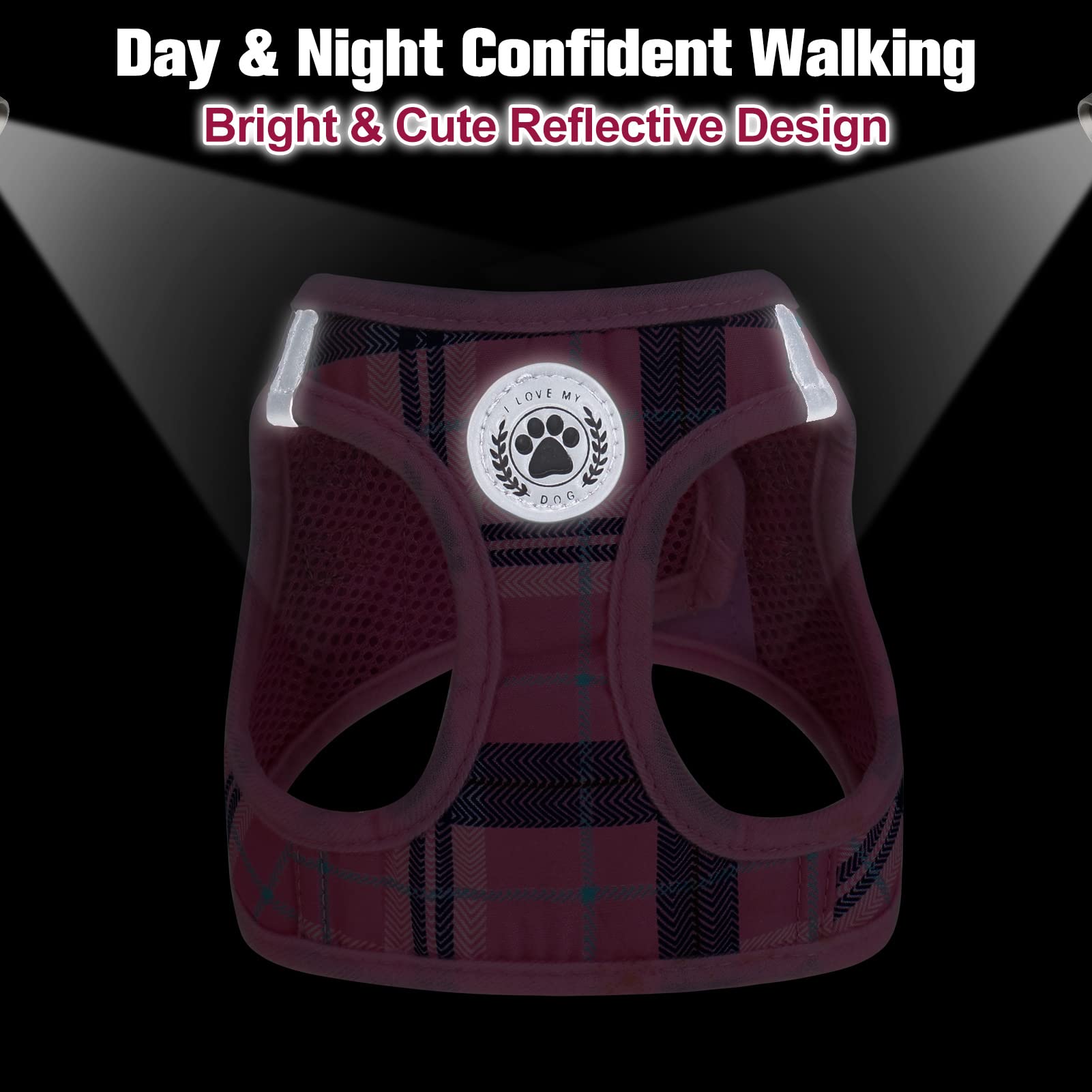 BEAUTYZOO plaid vest harness suits xs-s pets for a snug, stylish fit.