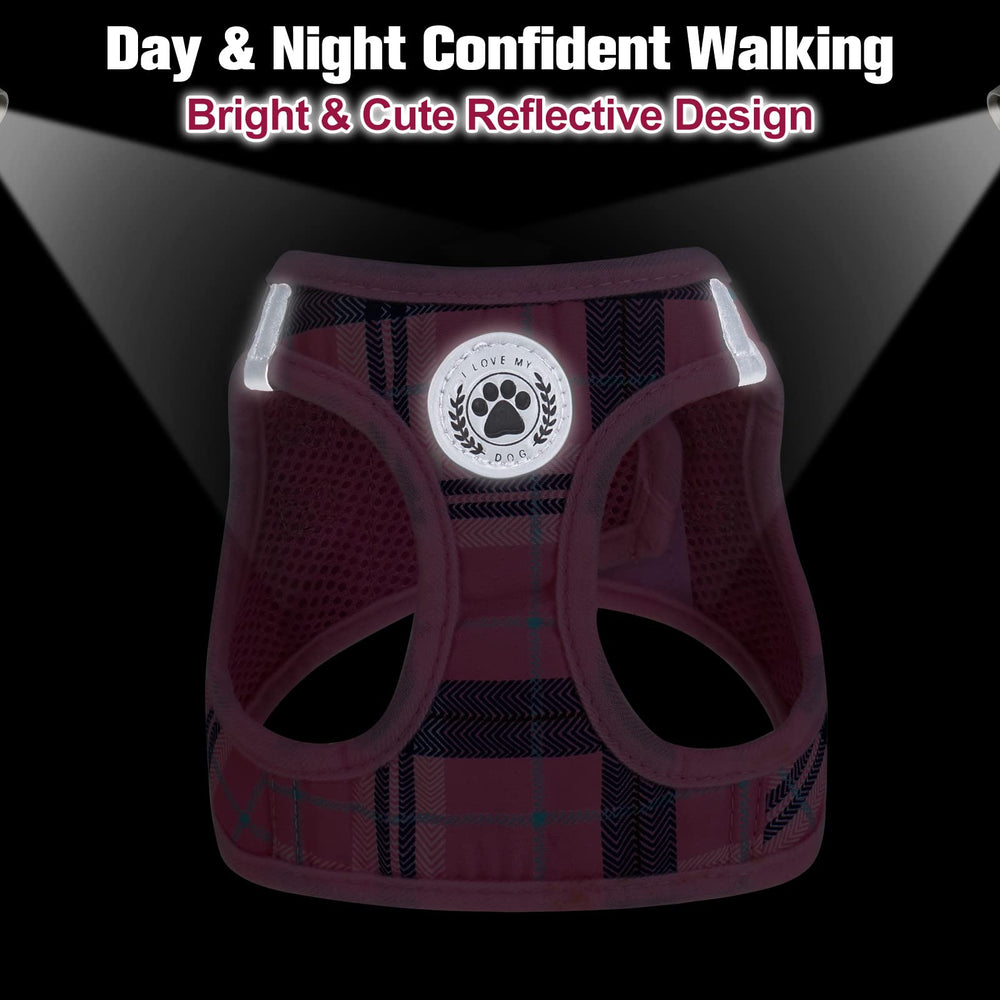 BEAUTYZOO plaid vest harness suits xs-s pets for a snug, stylish fit.