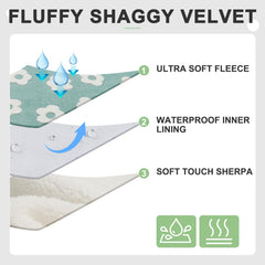 BEAUTYZOO plush sherpa side provides cozy warmth during naps.