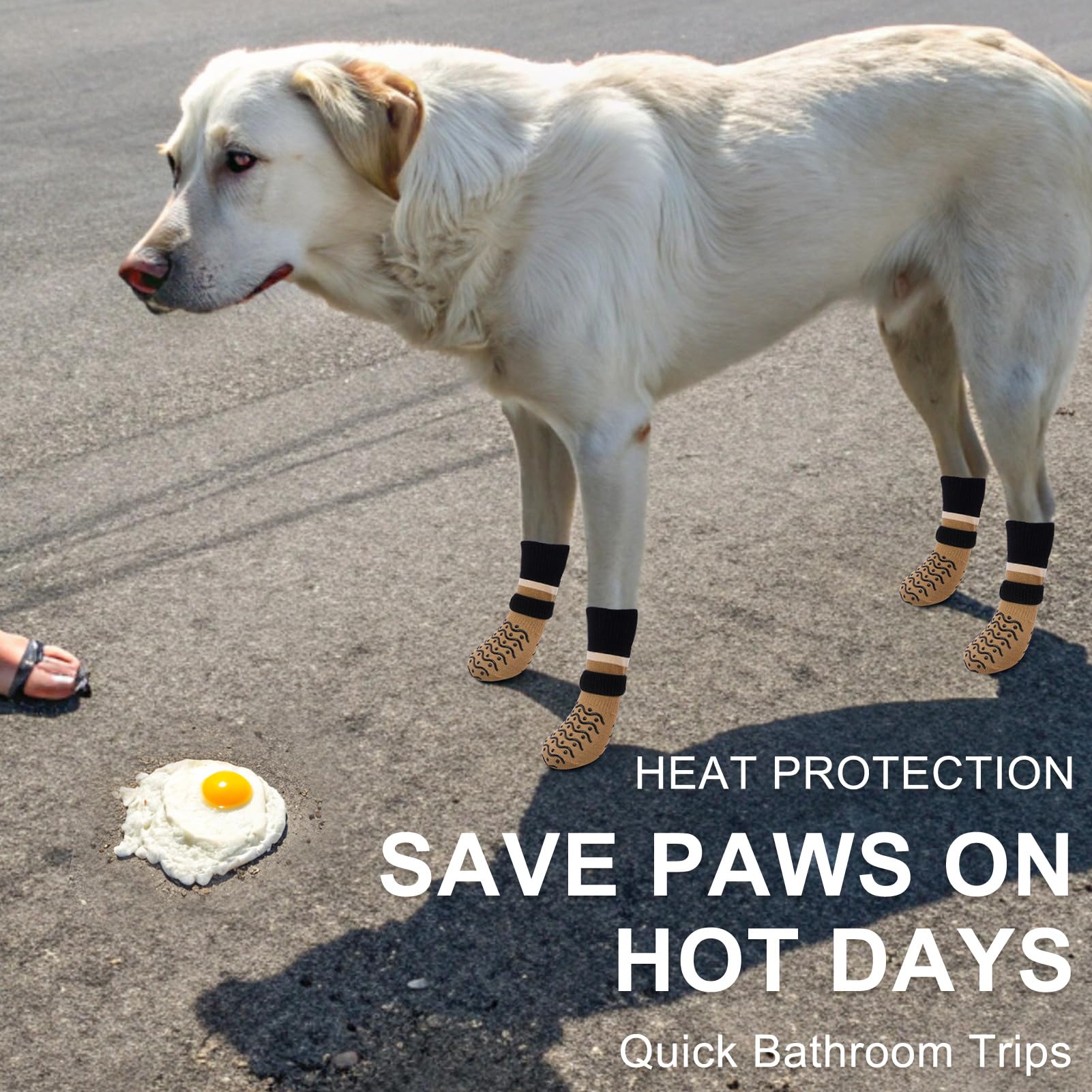 Protectores de patas BEAUTYZOO para exteriores, resguardan contra clima.
