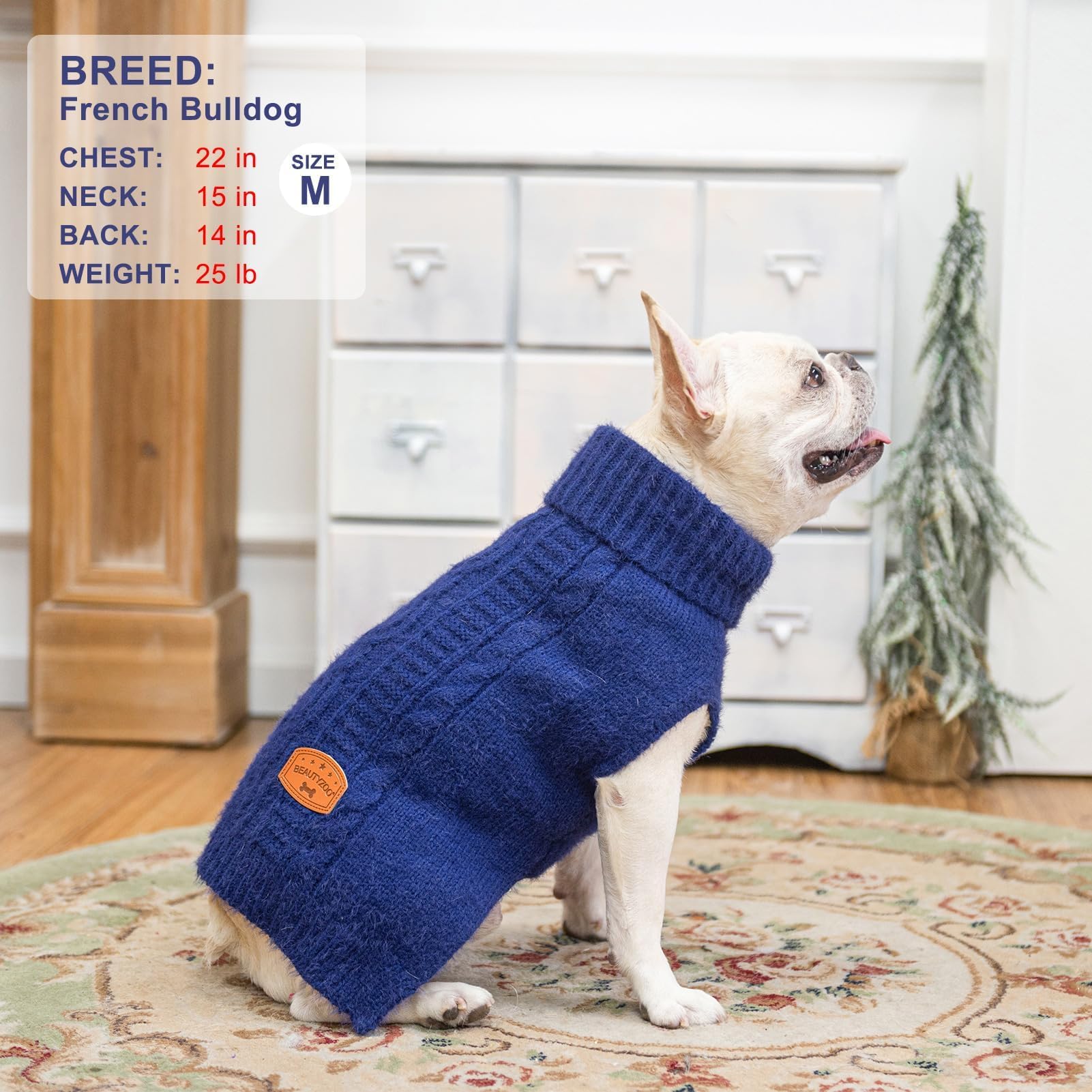 BEAUTYZOO puppy sweater photography prop enhances seasonal holiday portraits