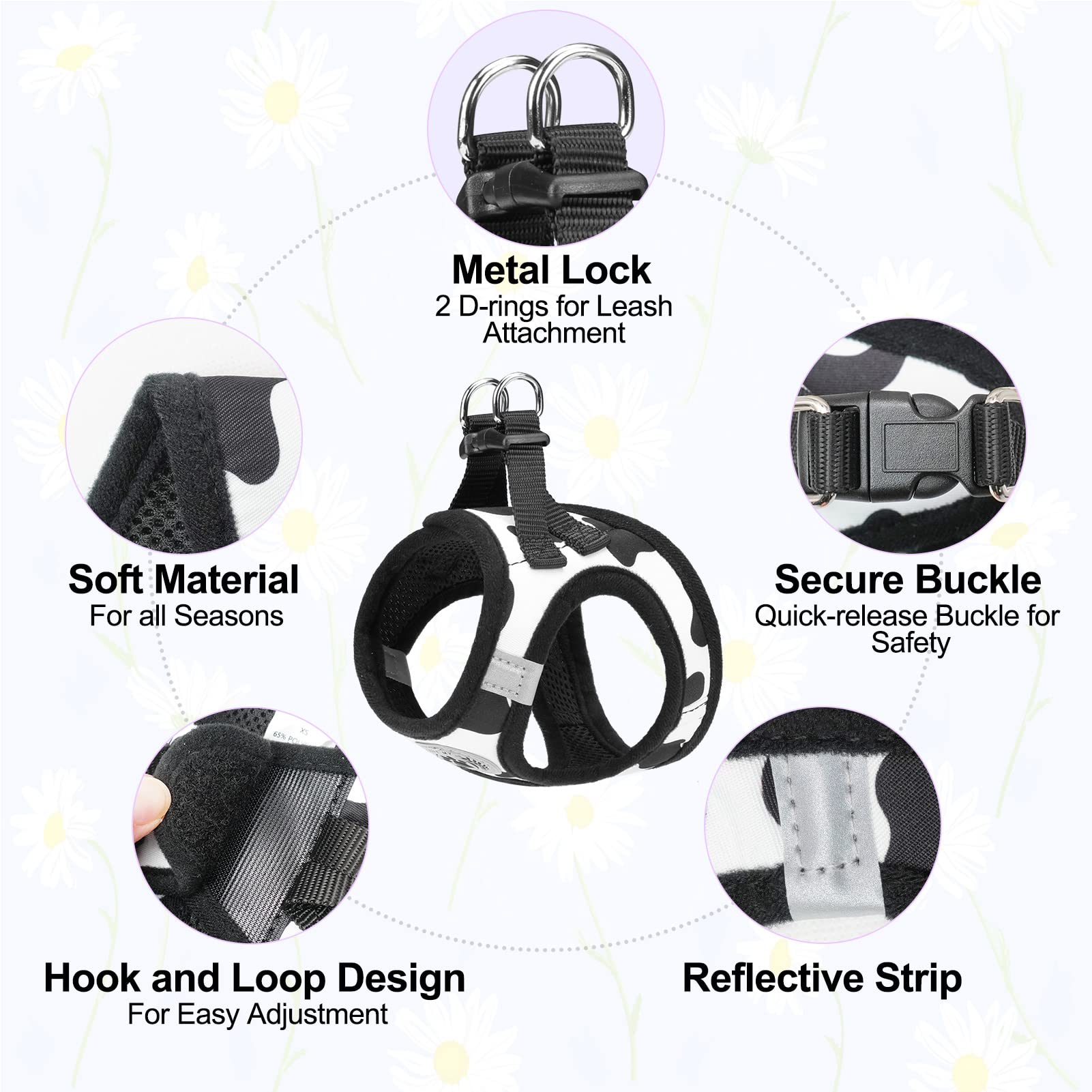 BEAUTYZOO reflective band harness improves visibility in low light