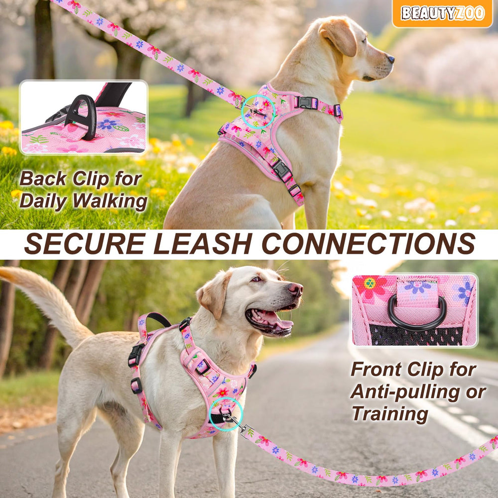 BEAUTYZOO Reflective vest fabric improves nighttime visibility during walks