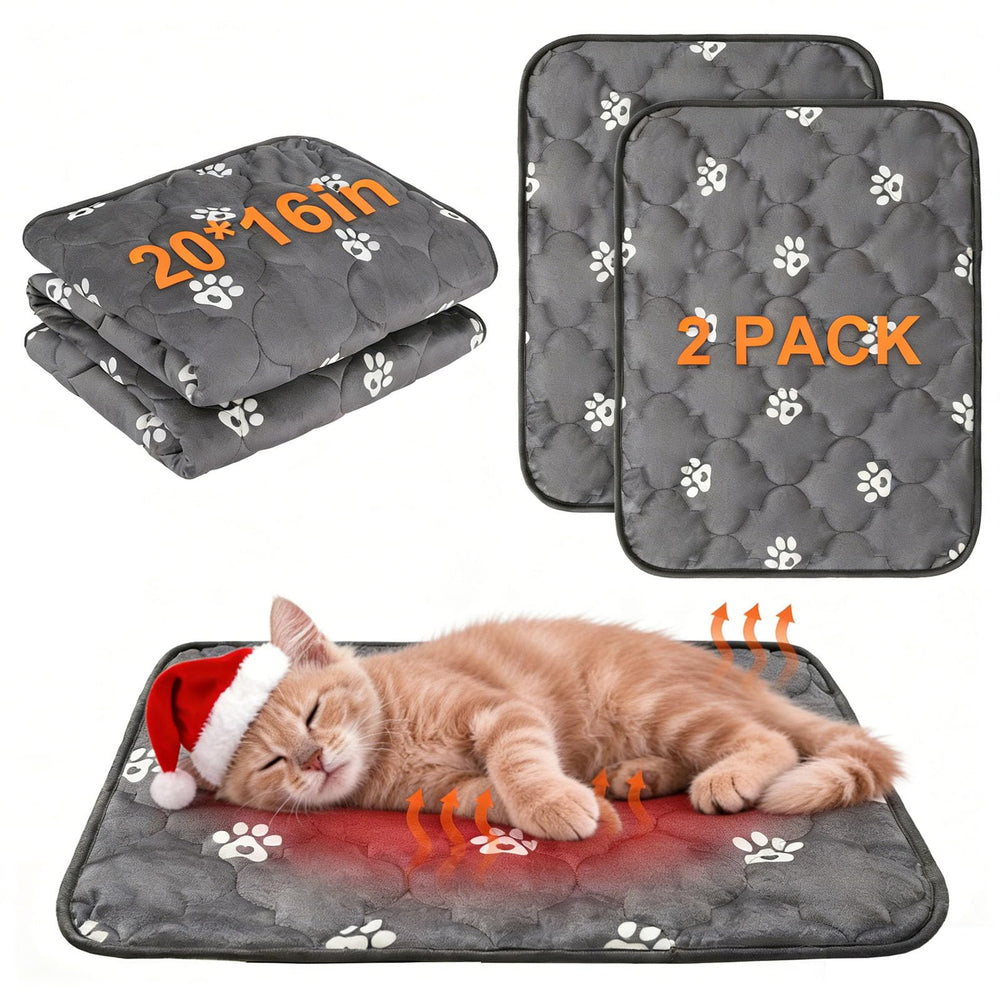 BEAUTYZOO self-warming bed pad main view shows cozy warmth for pets.