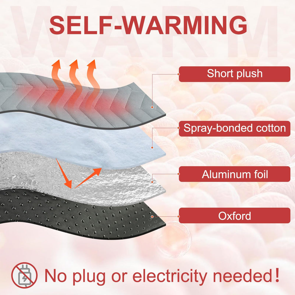 BEAUTYZOO self-warming pet pad close-up of soft surface for snug naps