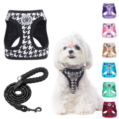 BEAUTYZOO small dog harness step-in front view for quick, secure daily strolls.