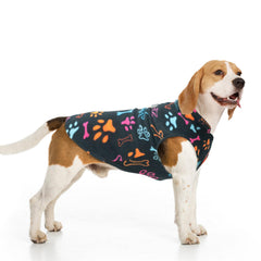 BEAUTYZOO small dog sweater fleece vest back view keeps tiny pup warm in cold weather