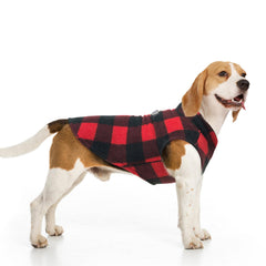 BeautyZOO small dog sweater fleece vest front view emphasizes warmth and easy pull-on design.