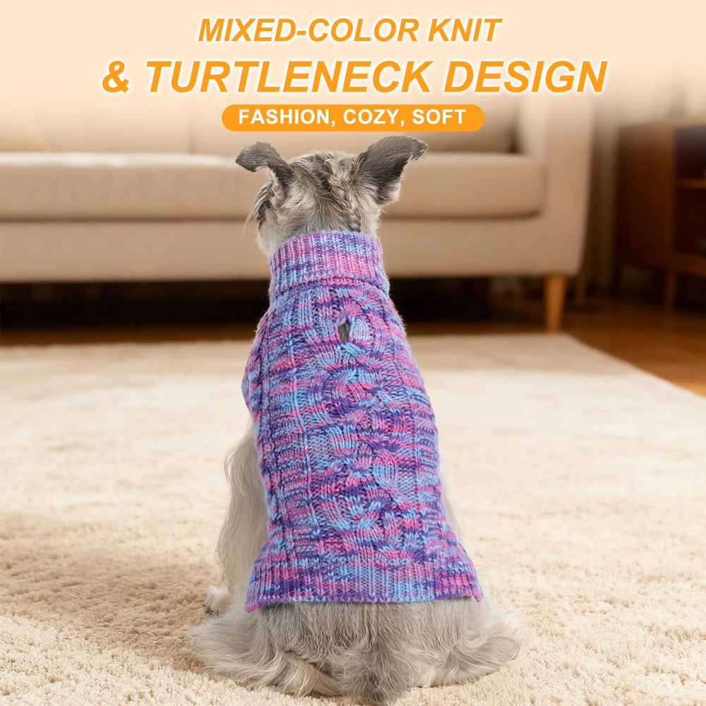 BEAUTYZOO Small Dog Sweater knit-detail reveals ribbed warmth and neck comfort