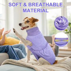 BEAUTYZOO soft breathable material dog suit highlighting comfortable recovery