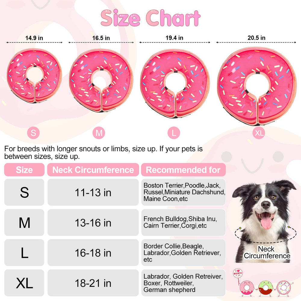 BEAUTYZOO soft inflatable donut collar provides breathable comfort for recovery.