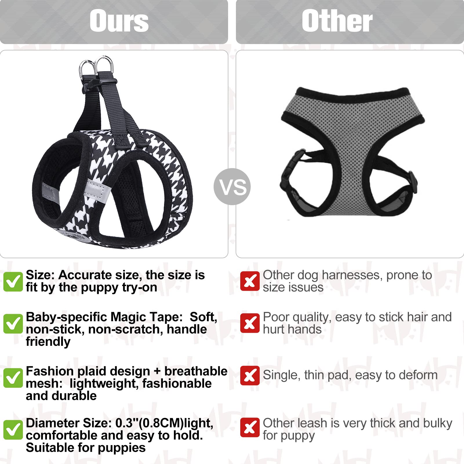 BEAUTYZOO step-in easy-on vest harness quick to put on for busy mornings.