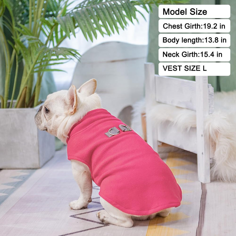 BEAUTYZOO soft, high-weight fleece delivers warmth while remaining breathable for active dogs