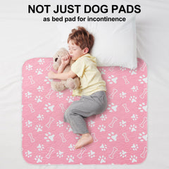 BEAUTYZOO Washable Pee Pads non-slip bottom keeps pets steady on slick floors.
