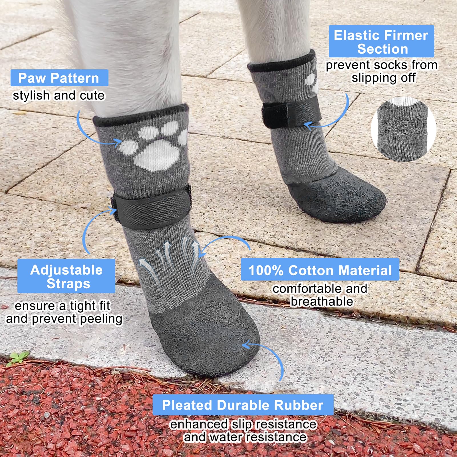 BEAUTYZOO waterproof dog boots protecting paws on hot pavement