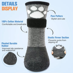 BEAUTYZOO waterproof dog boots for outdoor walks protecting paws in rain